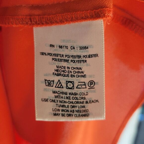 HD In Paris Orange Peplum Blouse - Picture 10 of 12